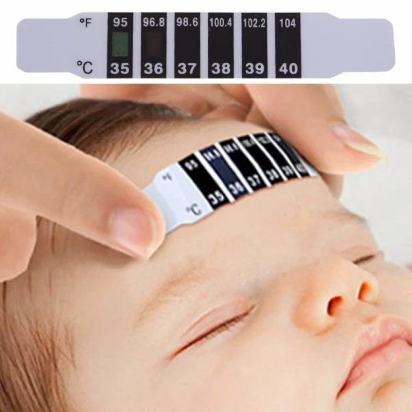 10Pcs Baby Forehead Strip Head Thermometer